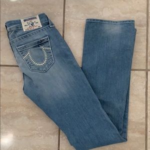 True Religion low rise boot cut jeans